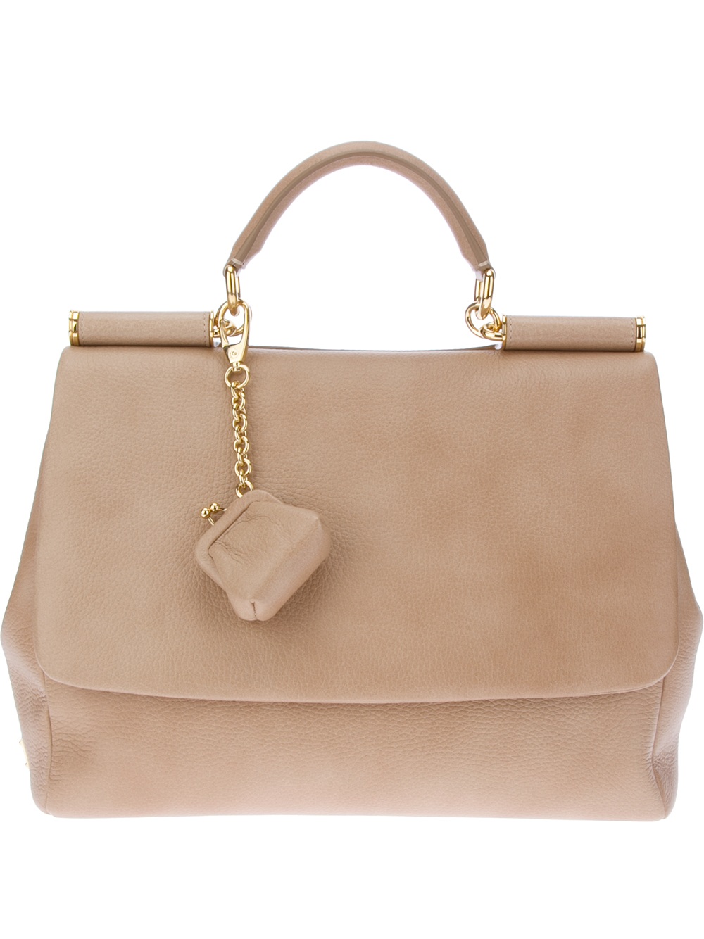 Dolce & Gabbana Tote with External Pocket in Gold | Lyst