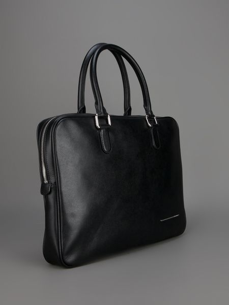 Giorgio Armani Branded Laptop Bag in Black for Men | Lyst