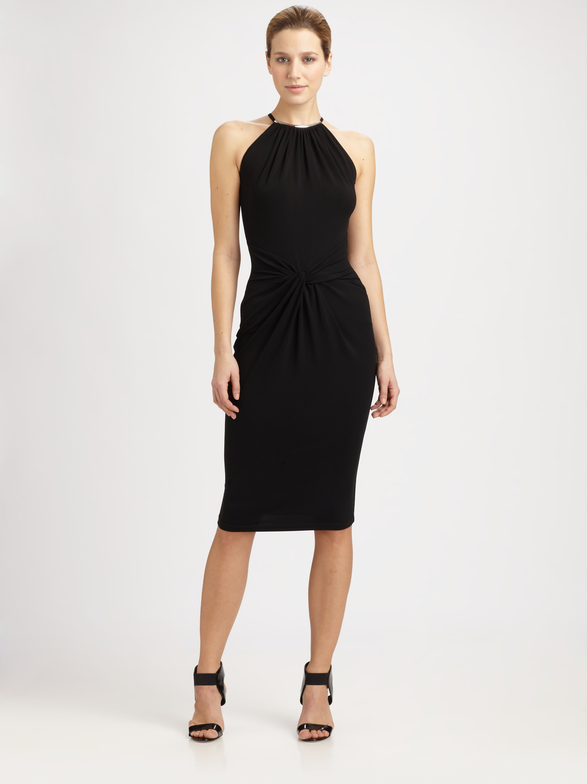 Black dress necklace halter Black dress necklace halter