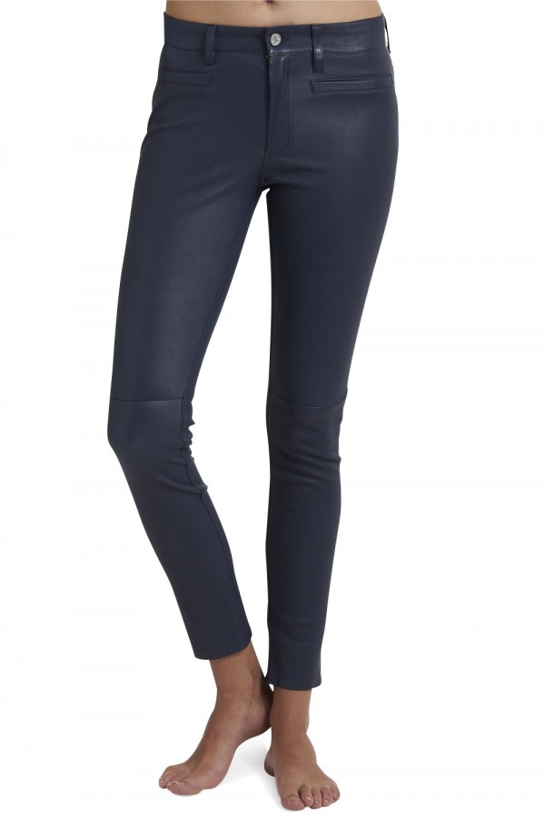 Mih Jeans The Leather Pant in Blue (navy stretch leather) Lyst