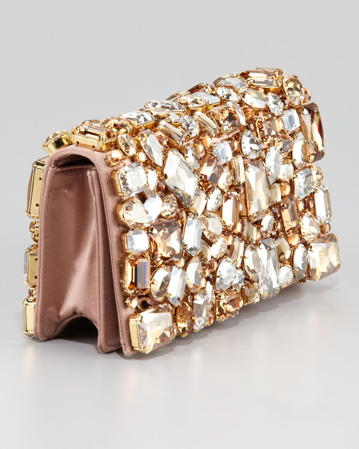 Prada Jeweled Clutch Bag in Multicolor | Lyst  