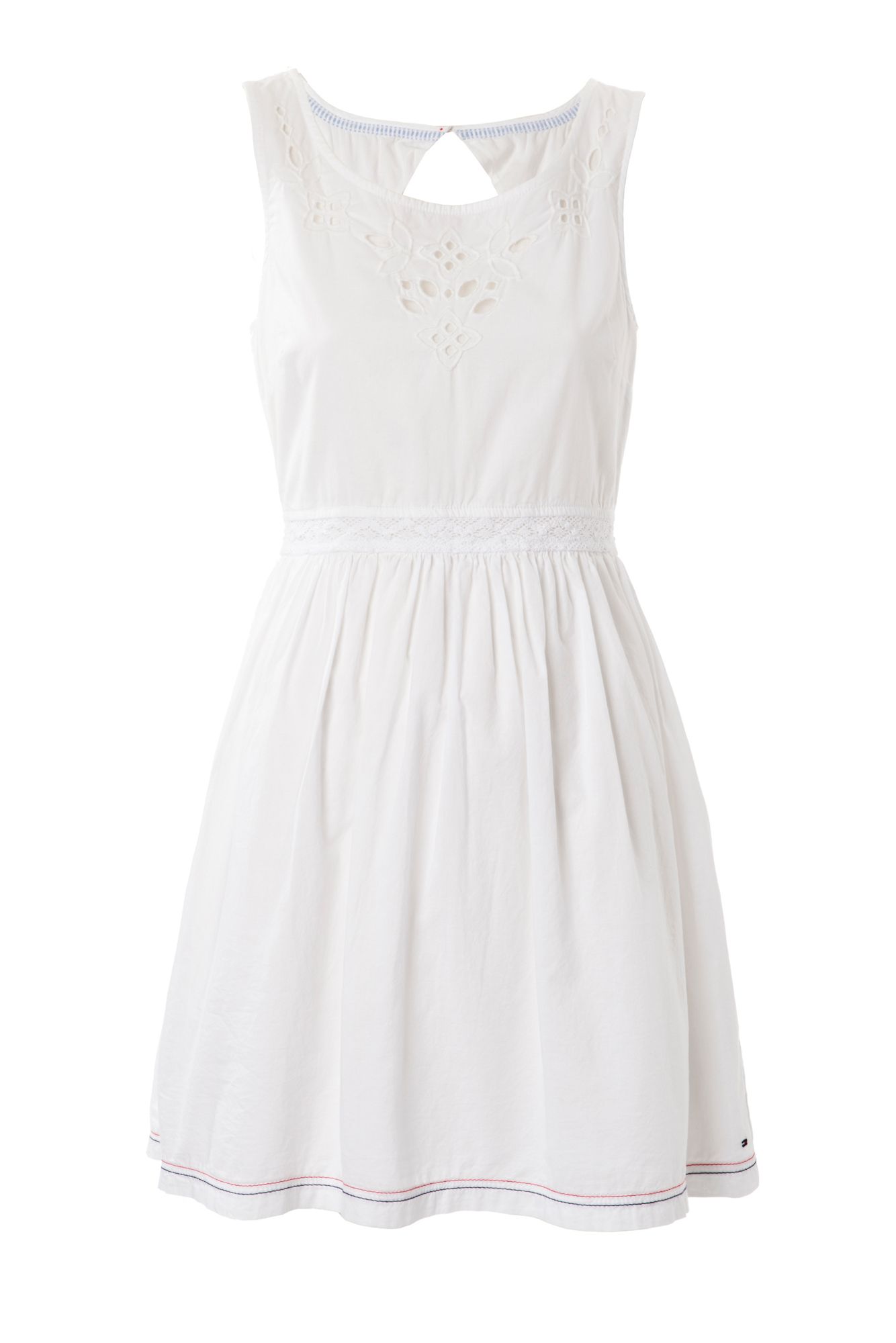 Tommy Hilfiger Fawn Sleeveless Dress in White | Lyst