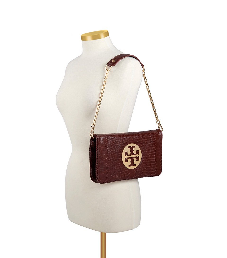 tory burch clutch tan