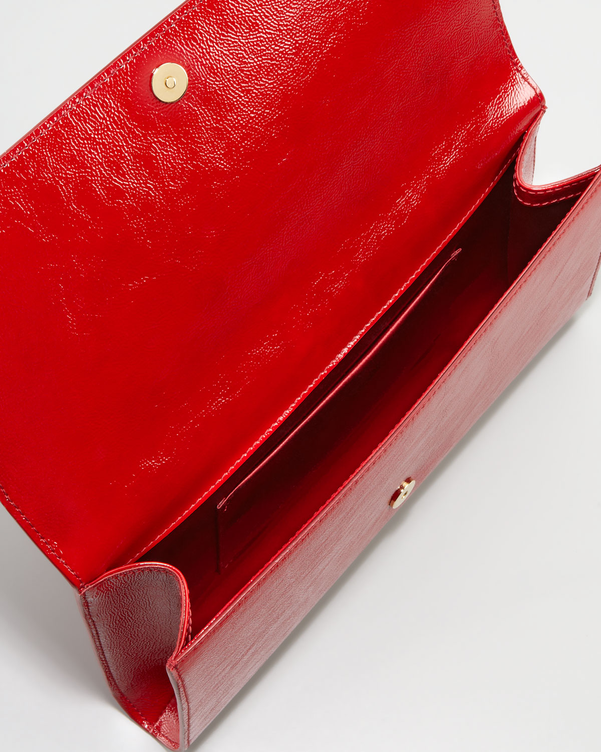 bangkok replica handbags - Saint laurent Belle Du Jour Clutch Bag in Red (deep red) | Lyst