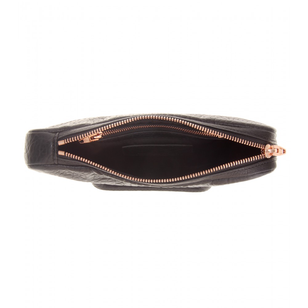 alexander wang black clutch