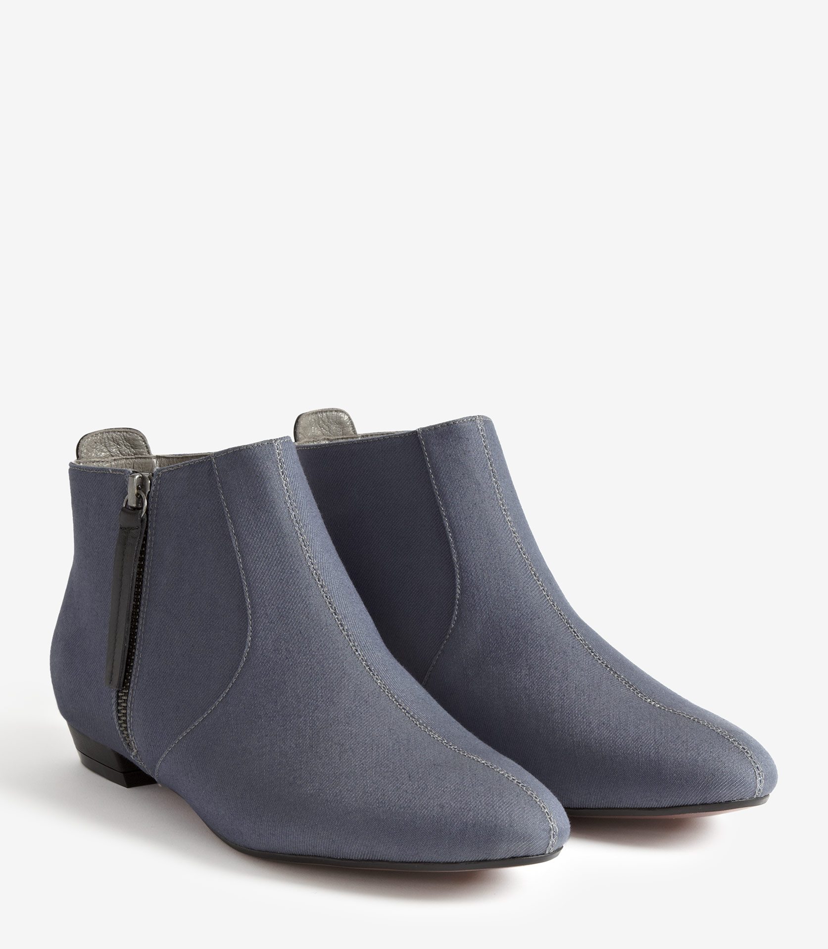 denim ankle boots women's