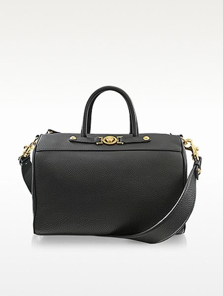 Versace Signature Medium Duffle Bag in Black | Lyst