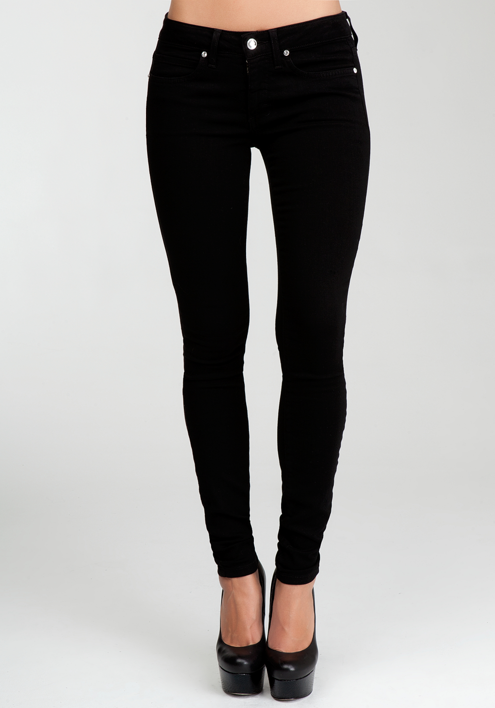 Bebe Logo Super Stretch Skinny Jeans in Black | Lyst