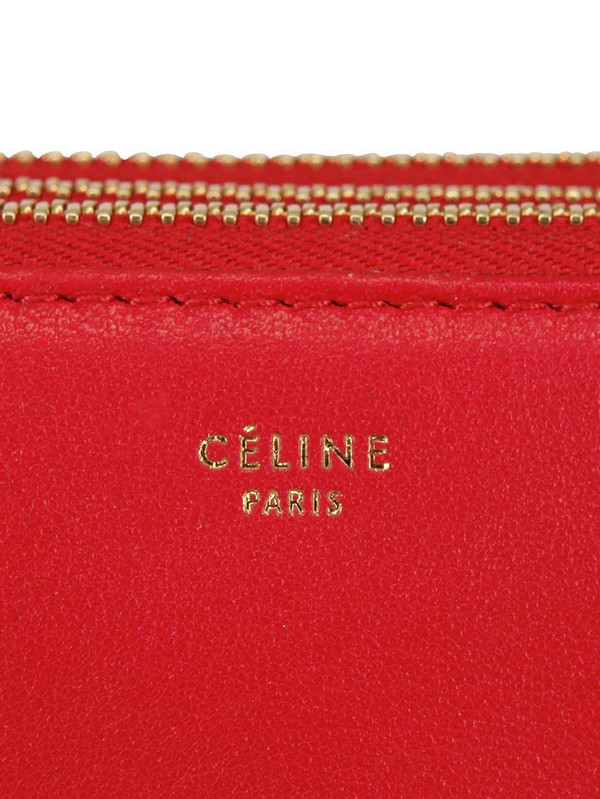 red celine trio bag