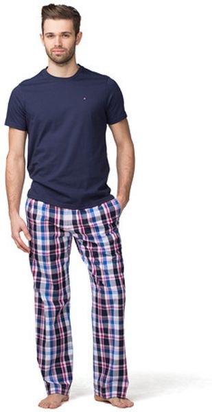 Tommy Hilfiger Julian Pyjama in Blue for Men (peacoat / multi) | Lyst