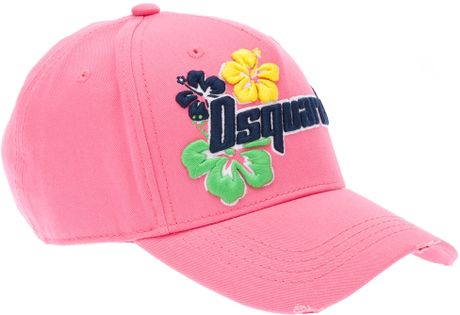 Dsquared² Honolulu Baseball Cap in Pink for Men | Lyst