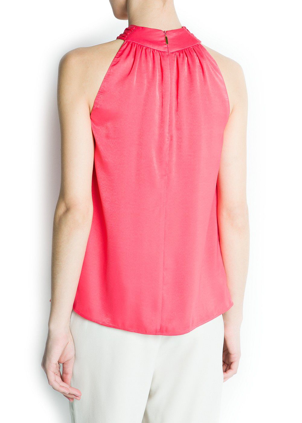 Halter Neck Top Mango mango halter neck top in pink lyst Halter Neck Top Mango mango halter neck top in pink lyst