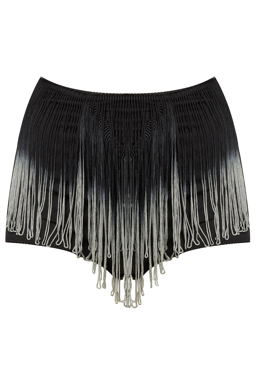 Topshop Ombre Fringe Panties in Black | Lyst