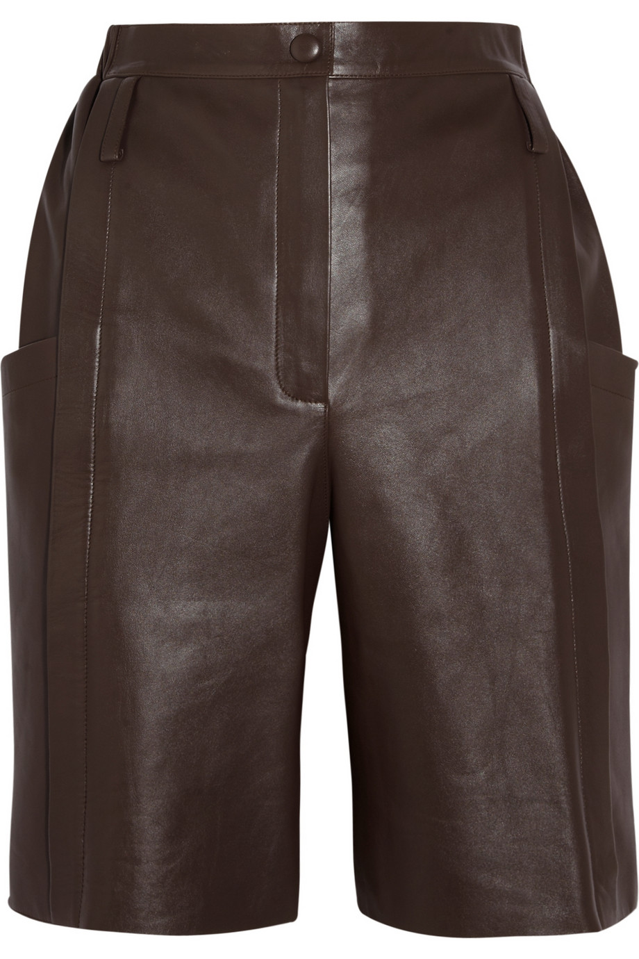 Lyst - Chloé - Woven Shorts - Women - Silk/cotton/viscose - 36 in Brown