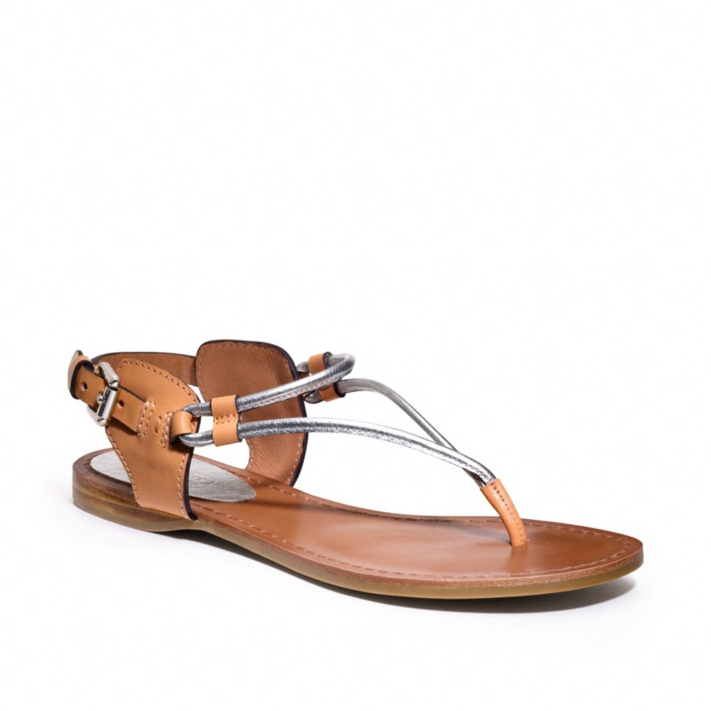 Lyst - Coach Coco Flat Sandal in Brown