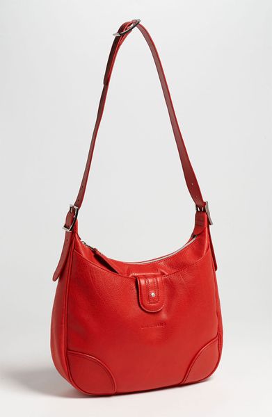 Longchamp Cosmos Hobo in Red (end of color list vermillion) | Lyst