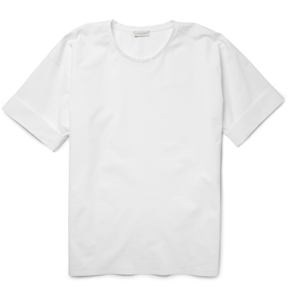 Balenciaga Coated Cotton T-Shirt in White for Men | Lyst