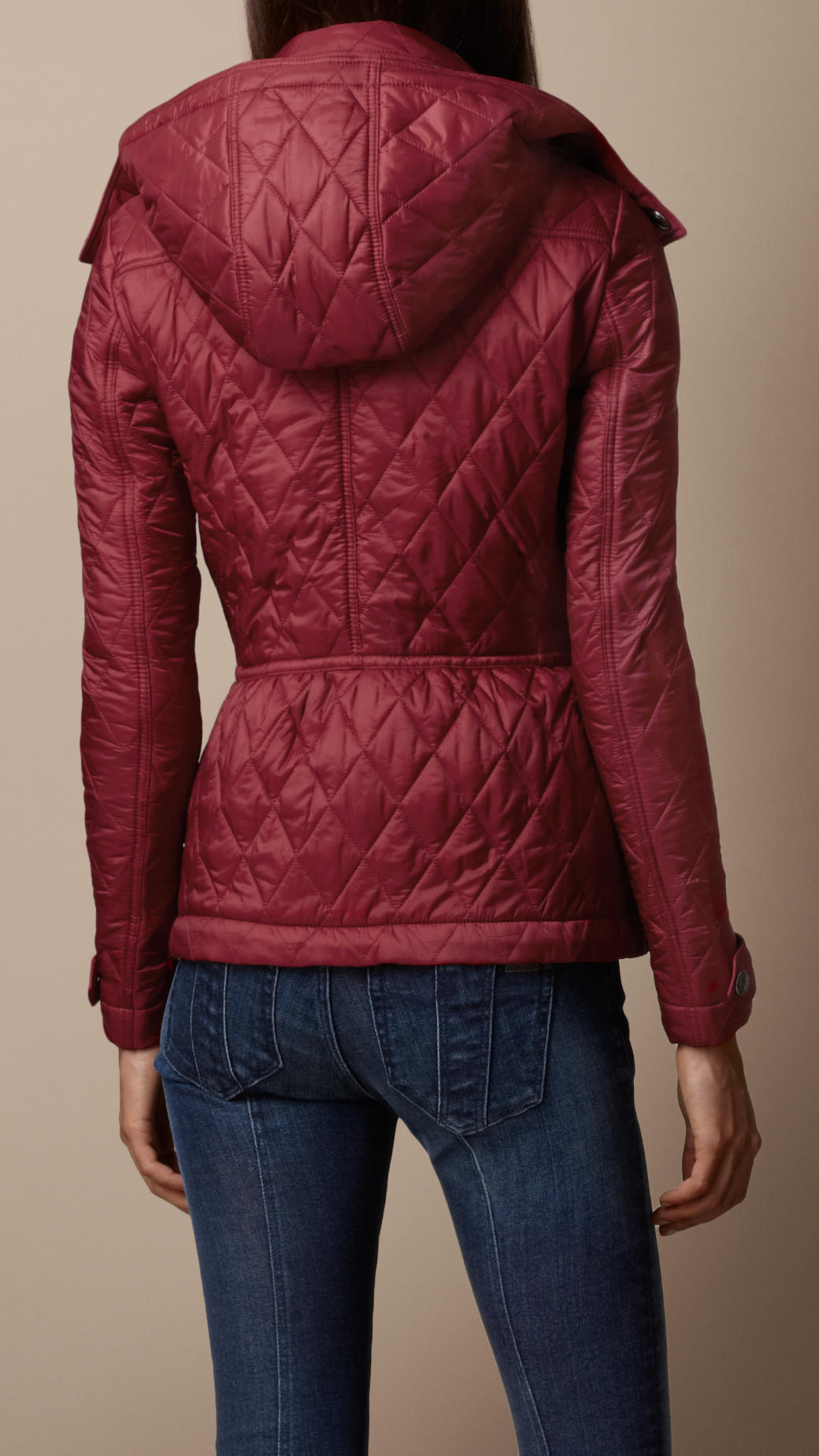 burberry quilted jacket with hood