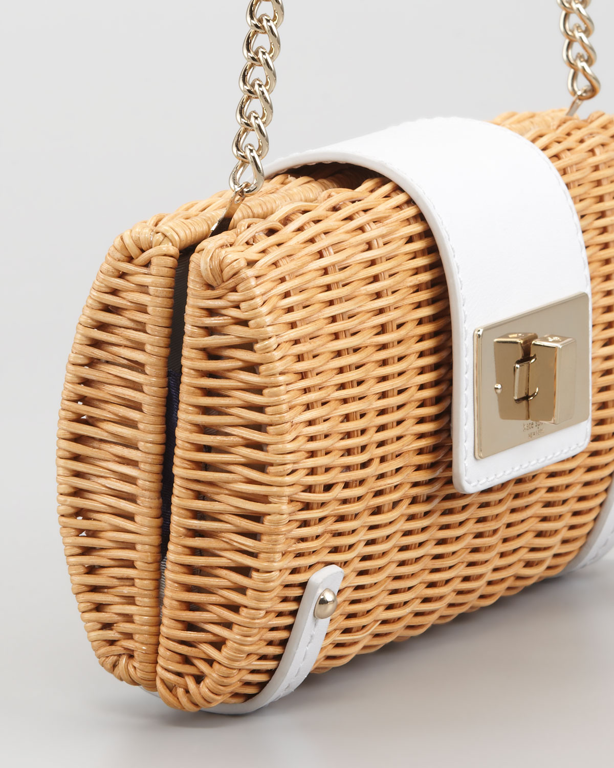 kate spade wicker clutch