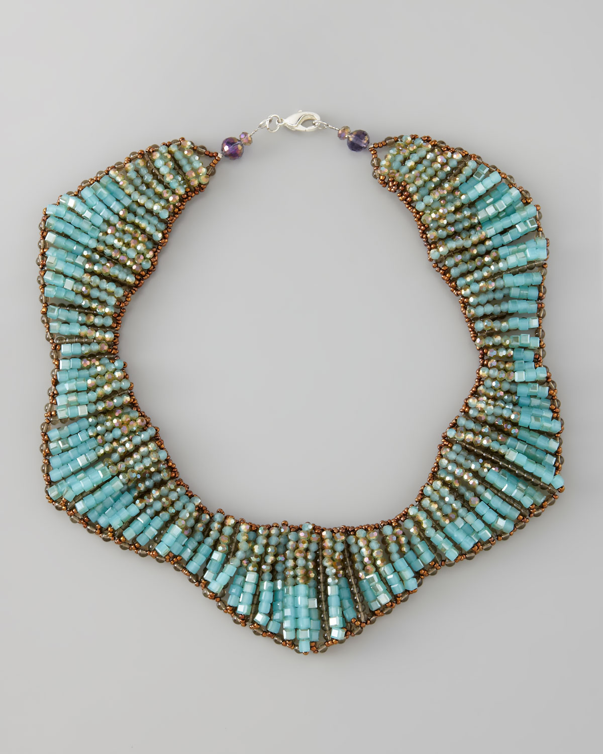 Panacea Beaded Statement Necklace in Blue | Lyst