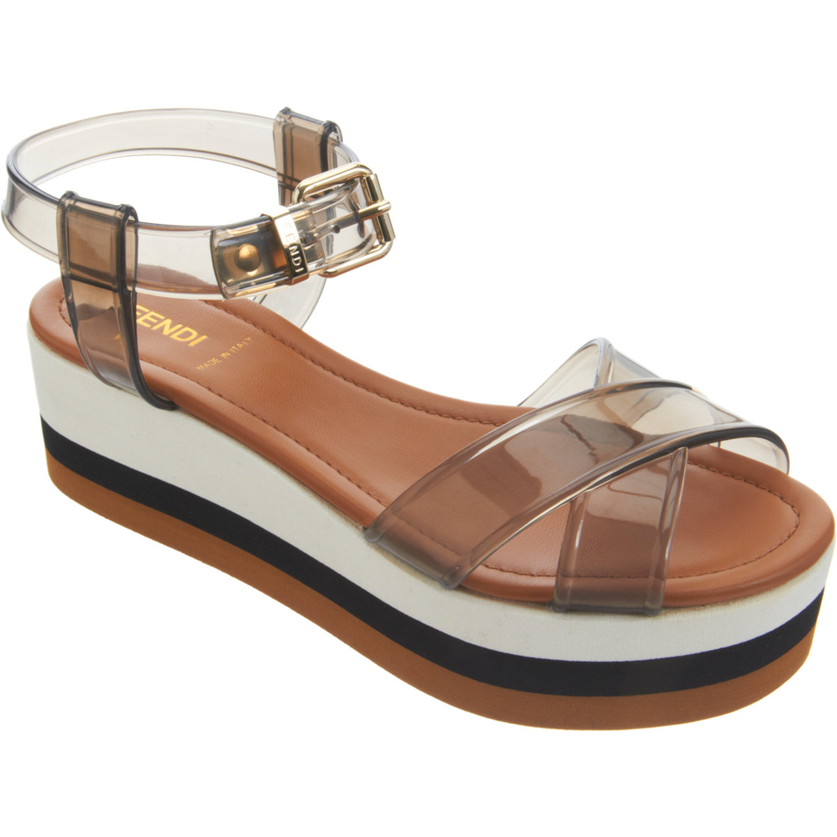 platform sandals fendi translucent platform sandal in transparent platform sandals fendi translucent platform sandal in transparent