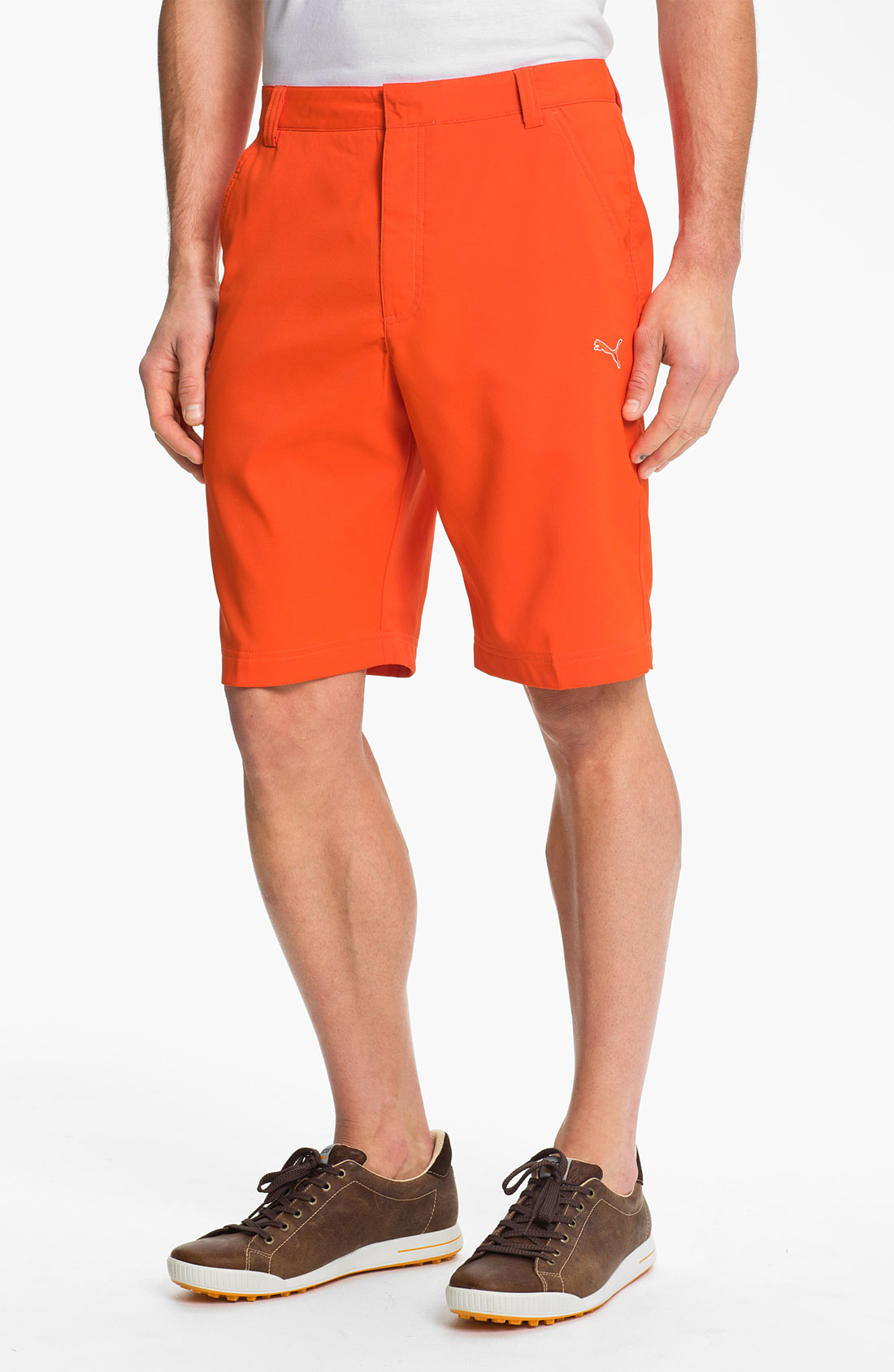 Puma Drycell Tech Golf Shorts in Red for Men (cherry tomato) | Lyst