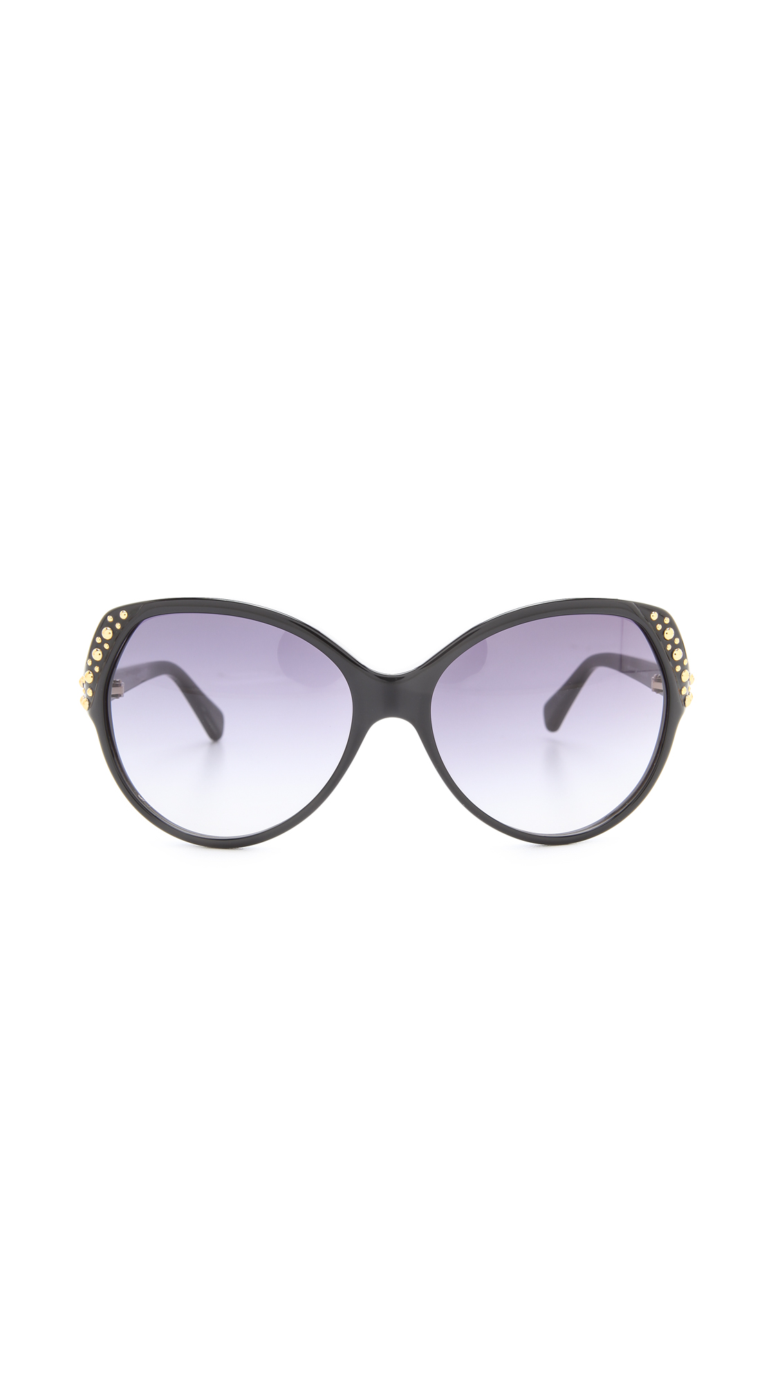 Lyst Alexander mcqueen Glam Studded Sunglasses in Blue