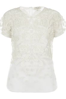 Temperley London Peony Top in White | Lyst