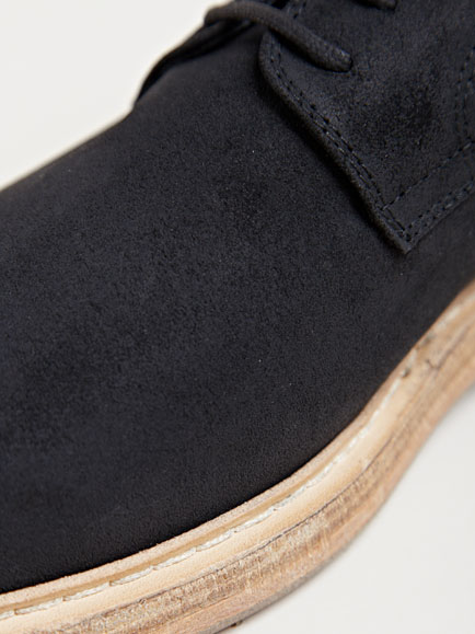contrast sole derby shoes