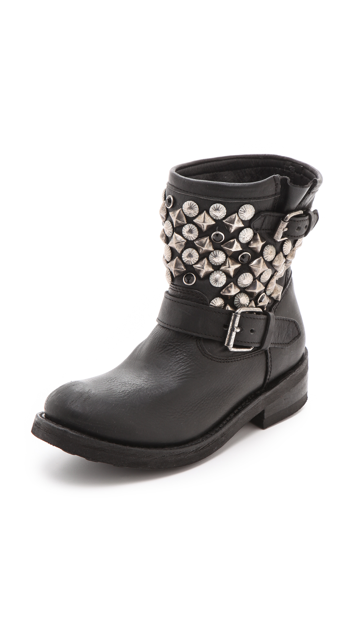 Lyst - Ash Titanic Studded Boots in Black