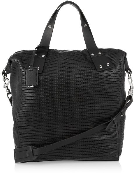 Mcq By Alexander Mcqueen Stepney Perforatedleather Tote in Black | Lyst