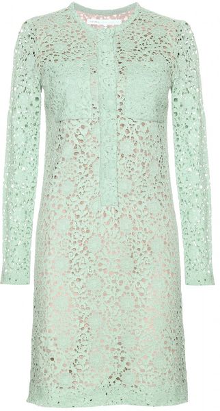 Victoria, Victoria Beckham Lace Dress in Green (nude) | Lyst