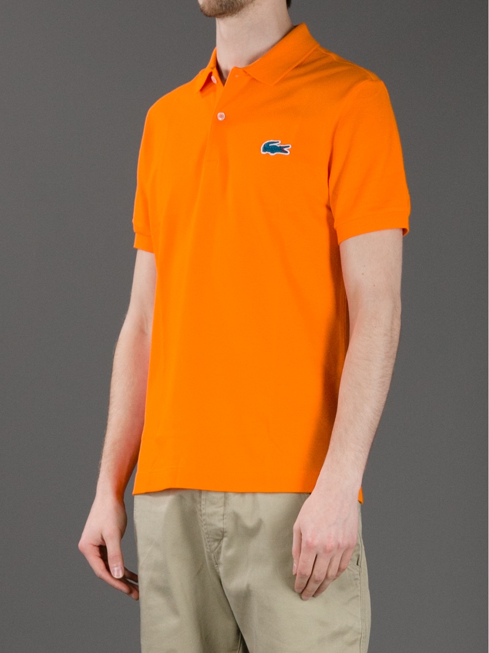 Lacoste l!ive Classic Polo Shirt in Orange for Men Lyst