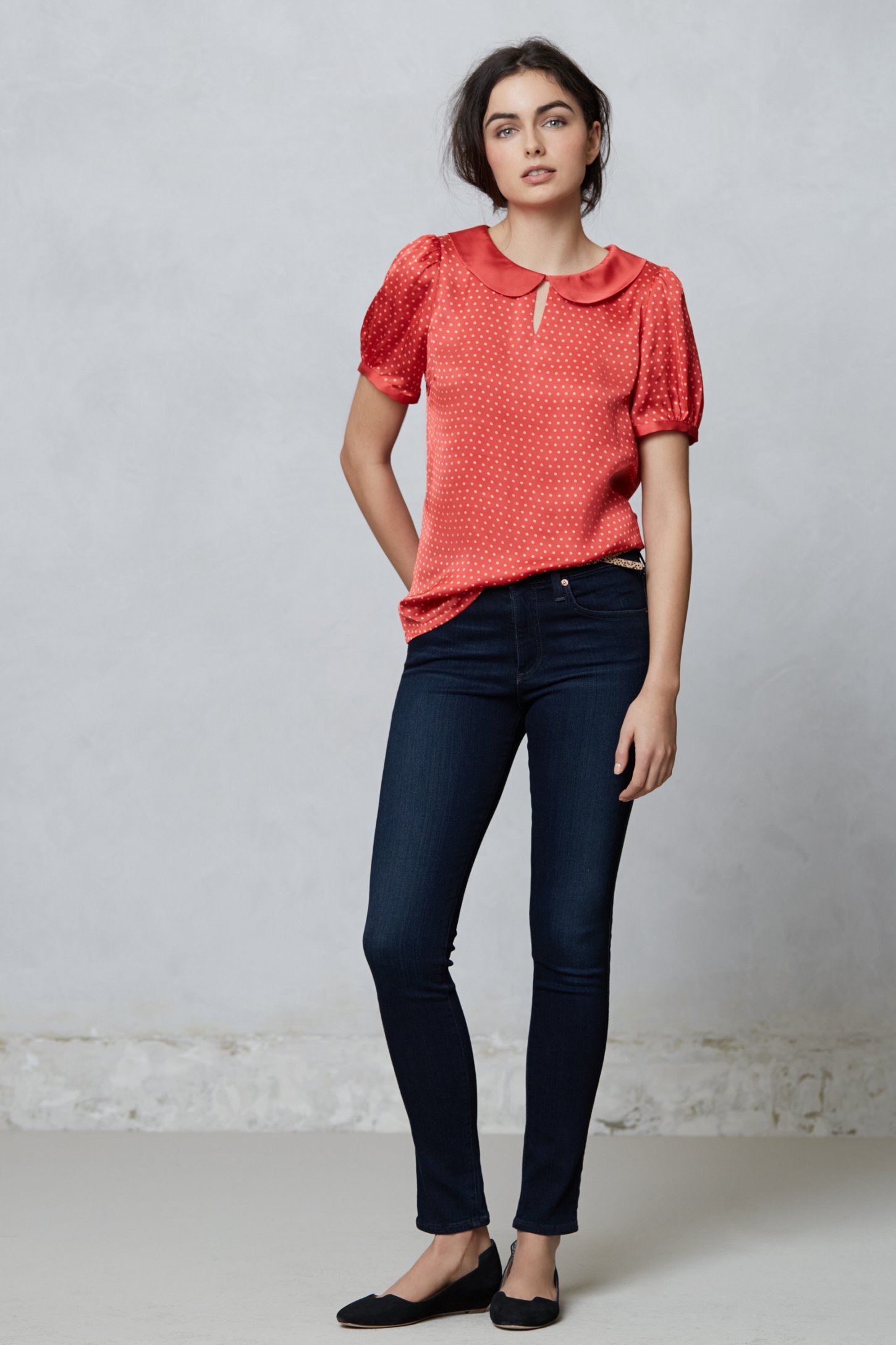 Lyst - Karen walker Emmie Blouse in Red