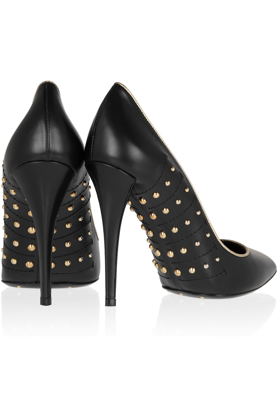 saint laurent studded heels