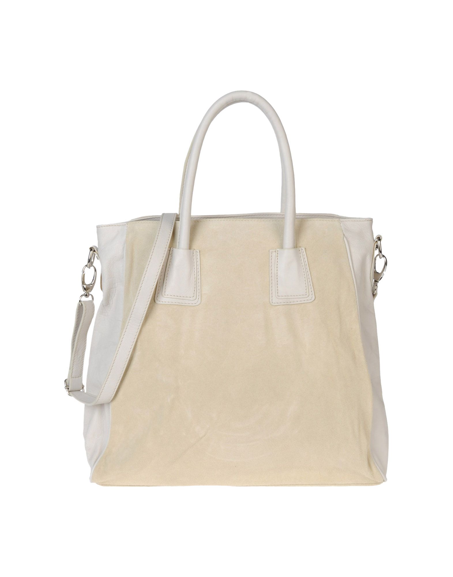 Jean Louis Scherrer Large Leather Bags in White (ivory) | Lyst