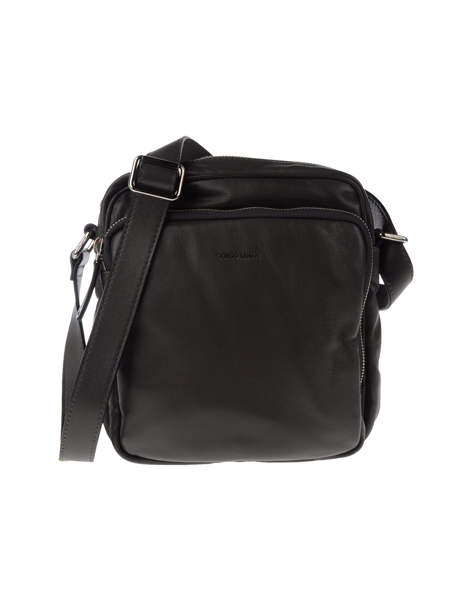 Giorgio Armani Medium Leather Bags in Black for Men (lead) | Lyst