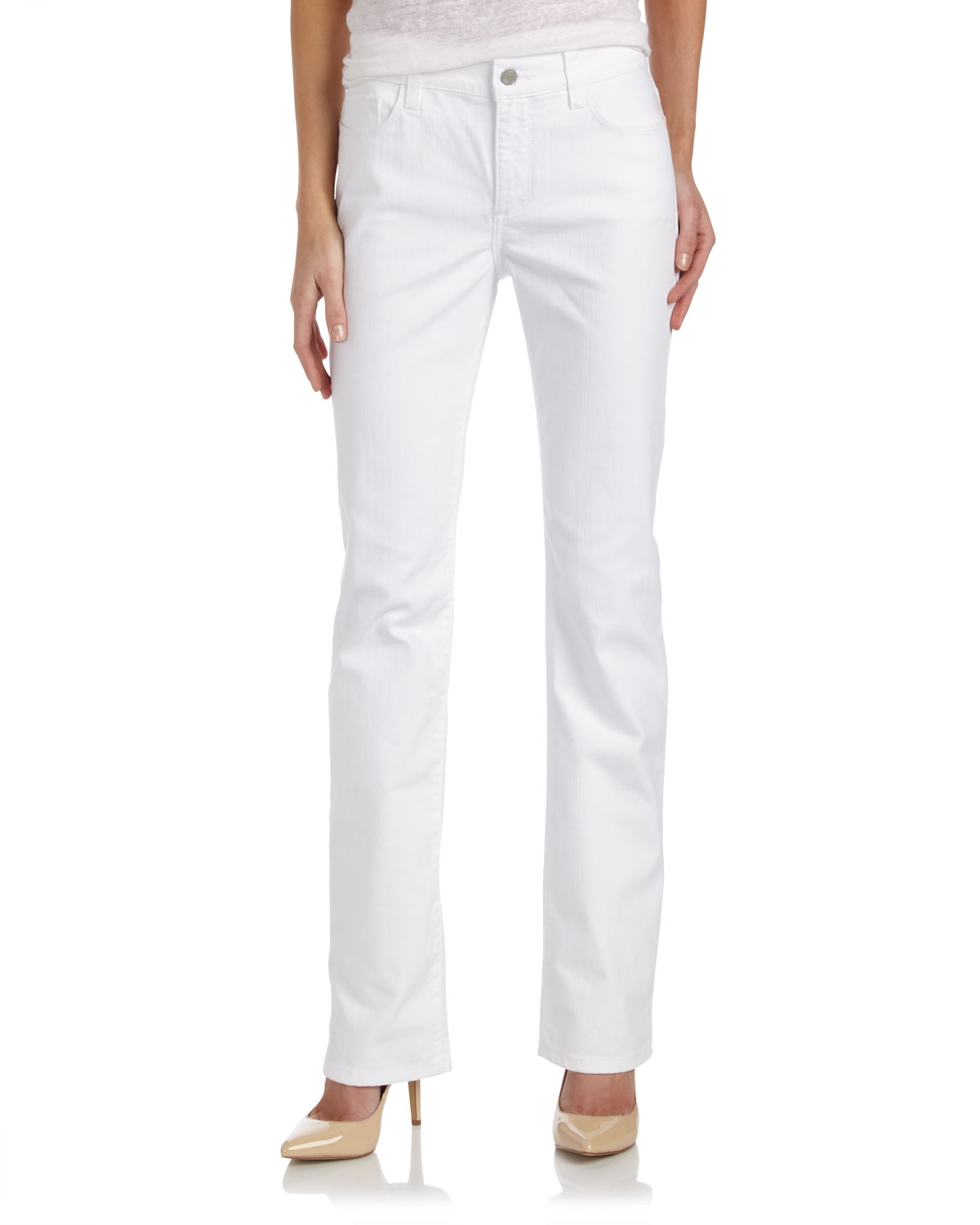 Not Your Daughter's Jeans Ankle Length Jeans in White | Lyst