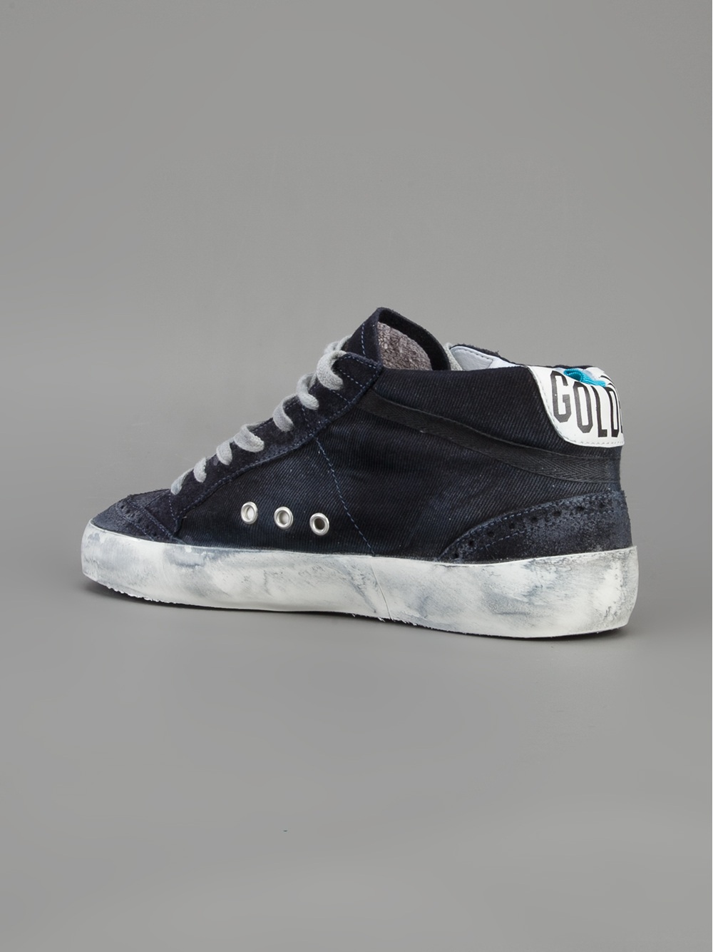 Golden Goose Deluxe Brand Mid Star Sneaker in Blue for Men - Lyst