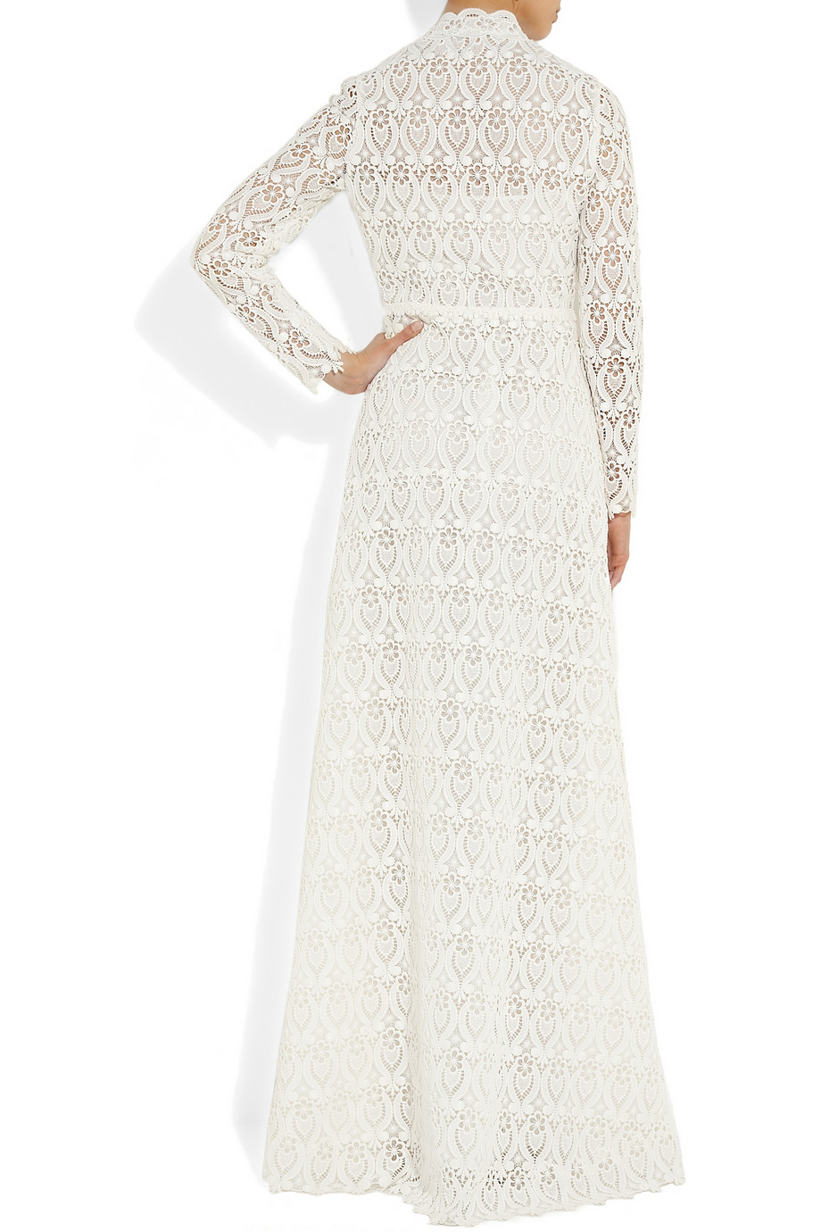 Valentino Lace Gown in White | Lyst