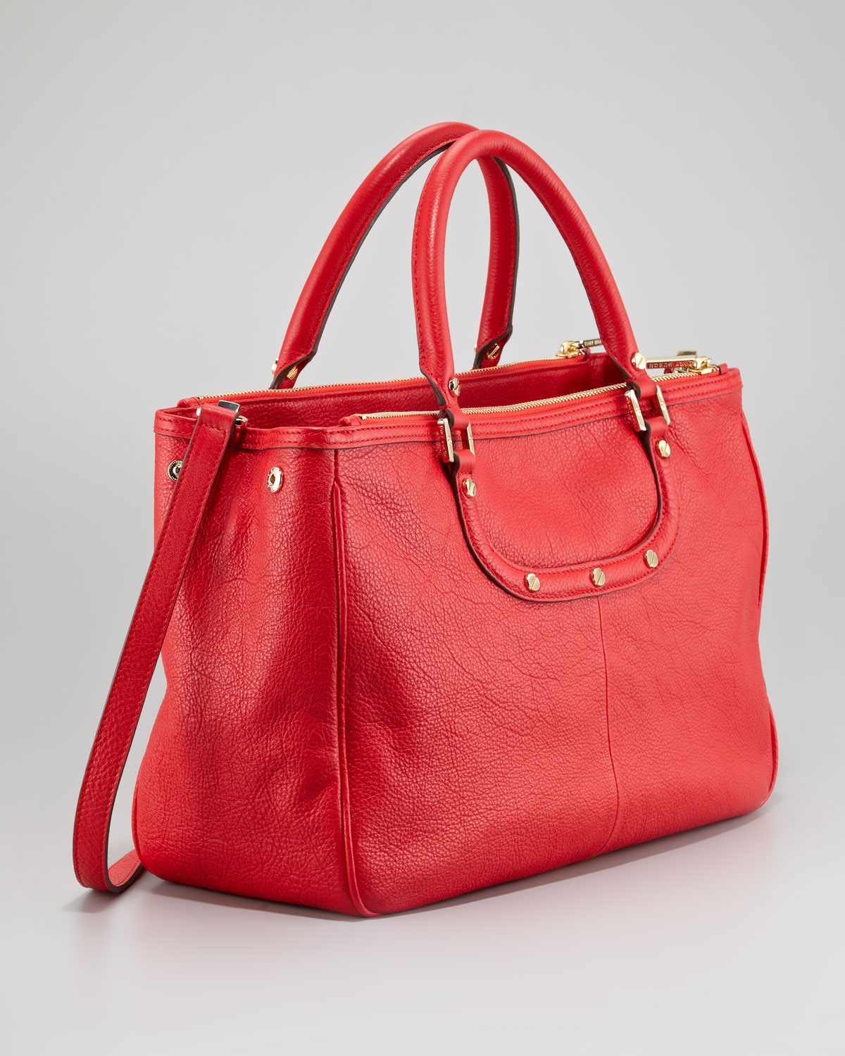 Tory burch Amanda Double Zip Tote Bag in Red | Lyst
