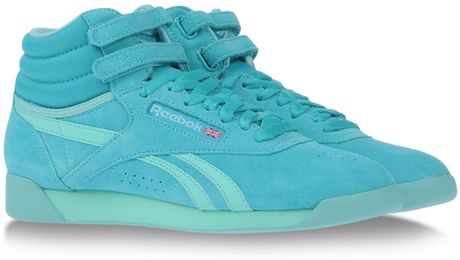 Reebok High-tops Trainers in Blue (turquoise) | Lyst