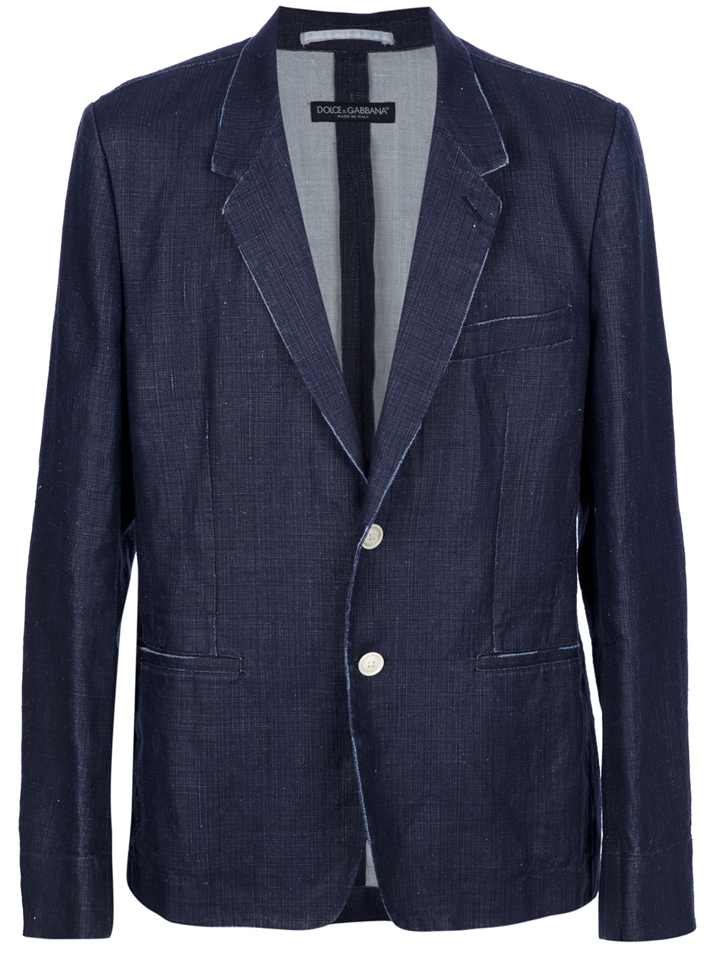 Dolce & Gabbana Two Button Blazer in Blue for Men | Lyst