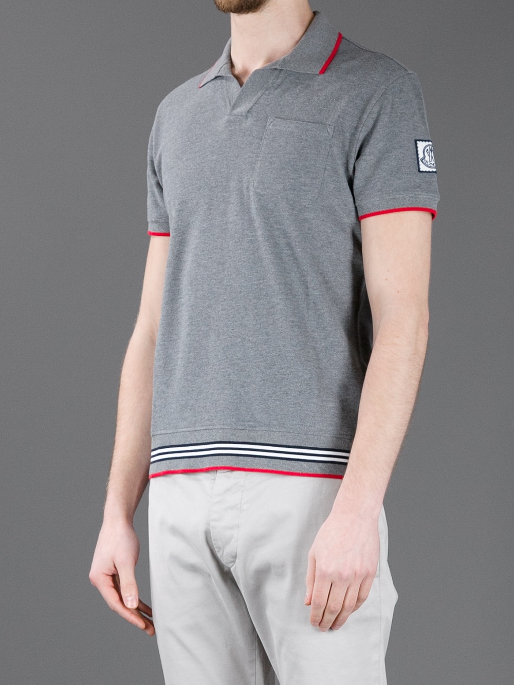 moncler gamme bleu polo