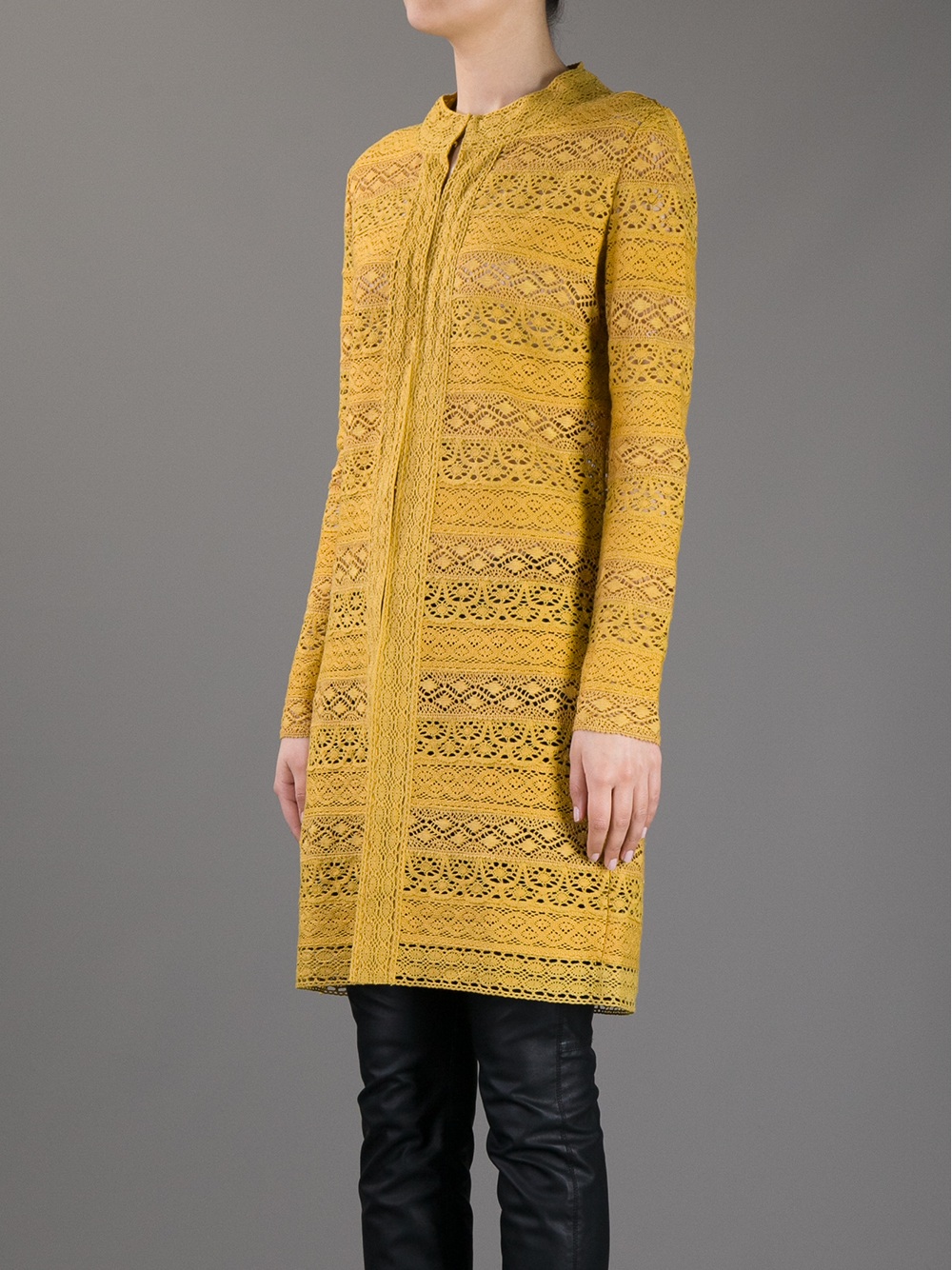 Lyst - Jo No Fui Lace Jacket in Yellow