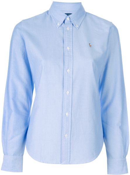 Ralph Lauren Blue Label Megan Oxford Shirt in Blue (powder) | Lyst