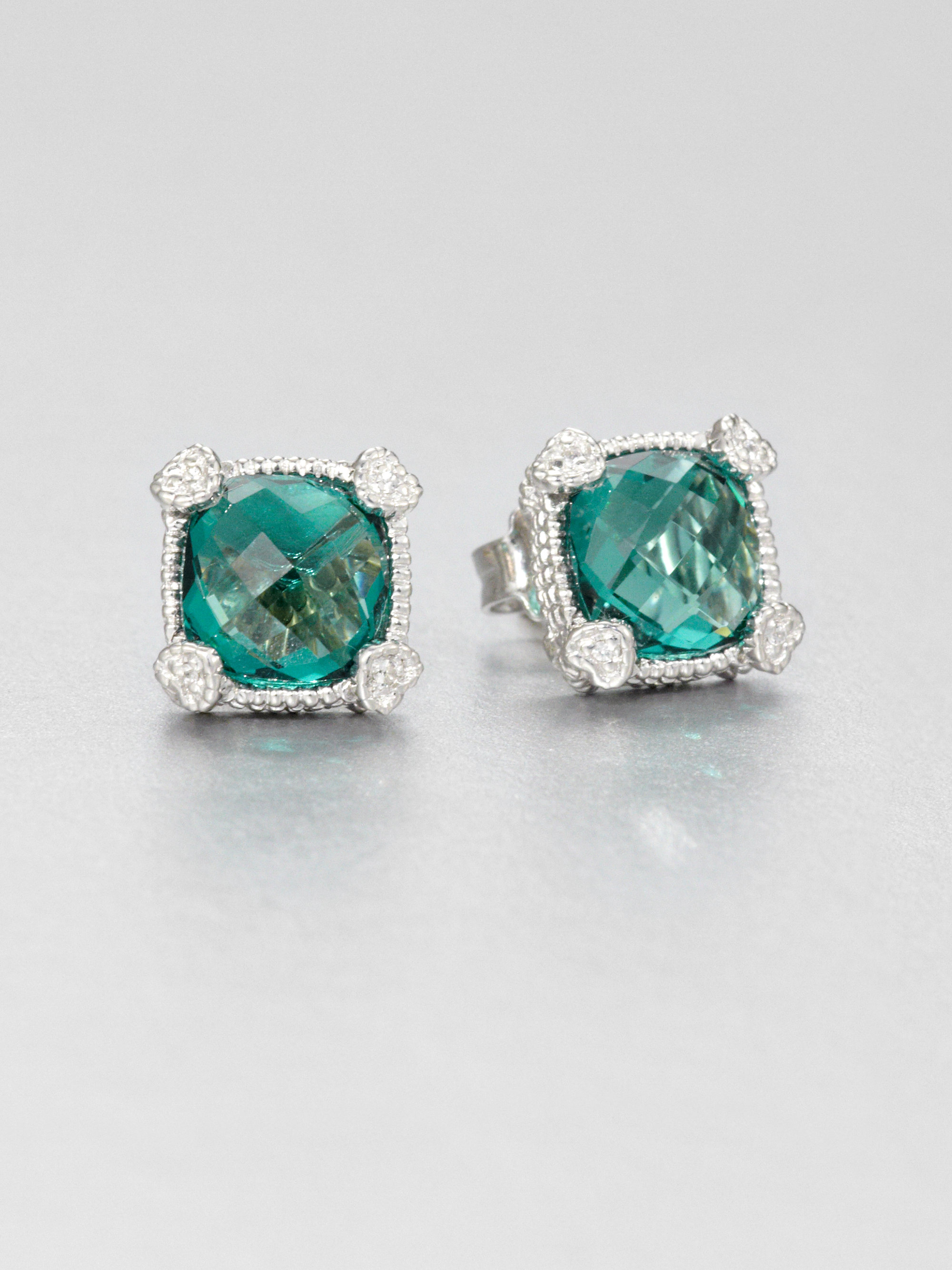Lyst Judith Ripka La Pee Green Quartz White Shire Gallery
