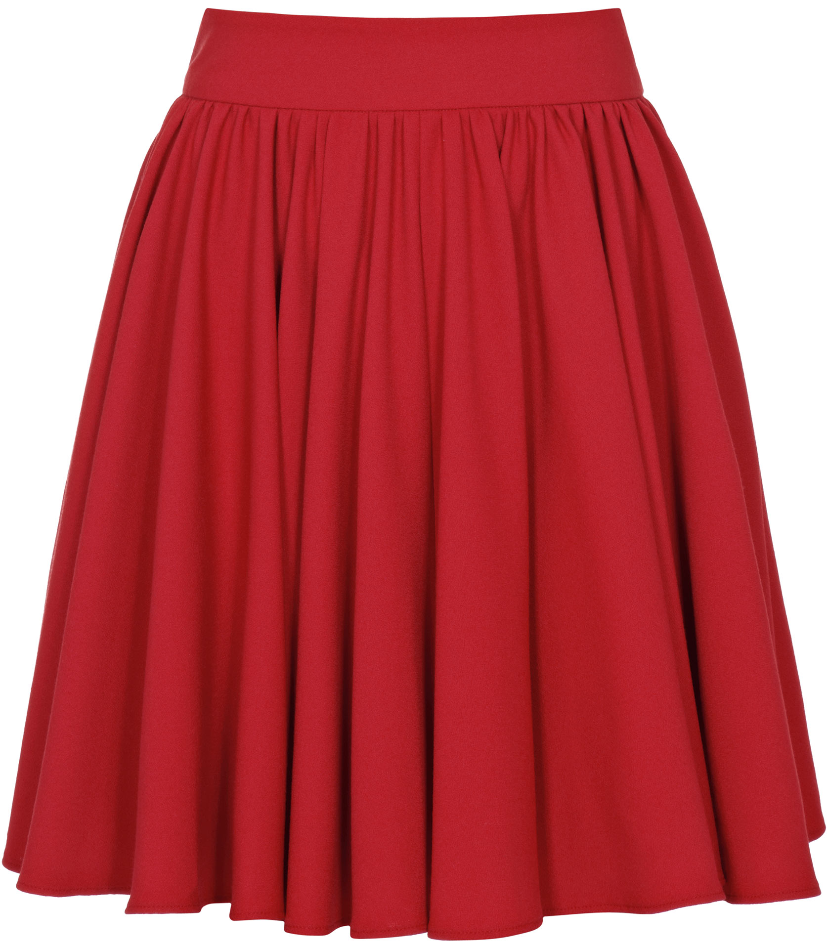 Lyst - Reiss Alana Full Gathered Skirt in Red