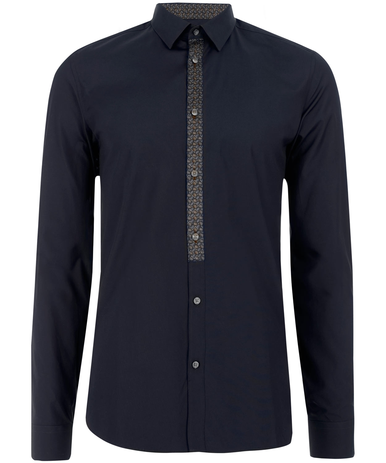 Lyst - Kenzo Navy Contrast Placket Shirt in Blue for Men