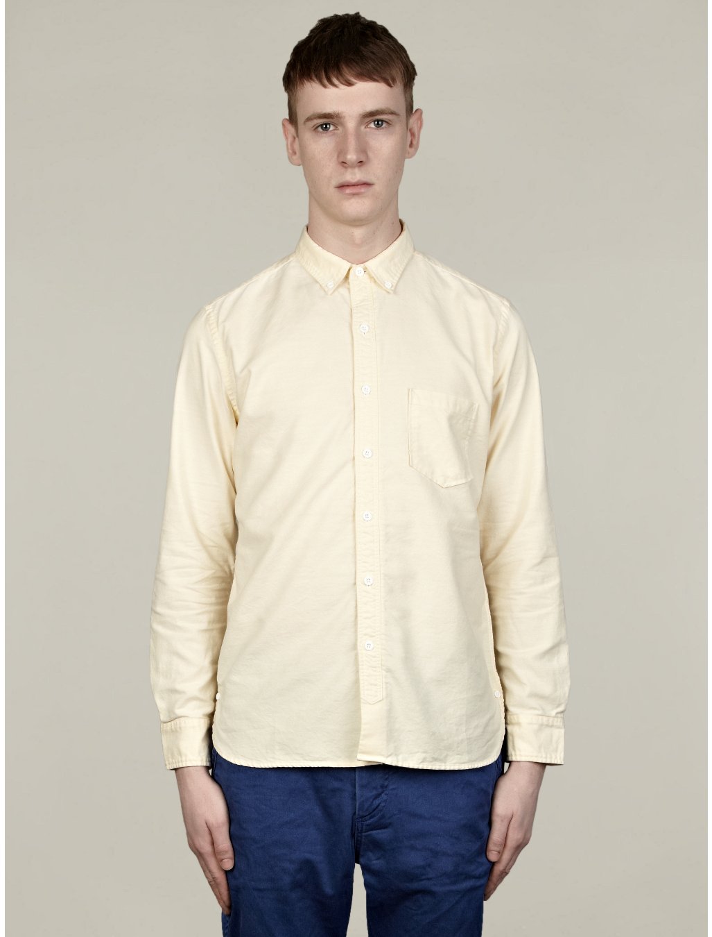 Nonnative Mens Dweller Buttondown Oxford Shirt in Yellow for Men | Lyst